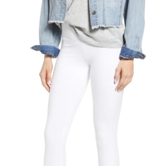 Lysse Medium Control Split Denim White Legging - Picture 5 of 7